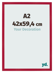 Cornice 42x59 4cm A2 Rosso MDF Bologna Davanti Dimensione | Yourdecoration.it