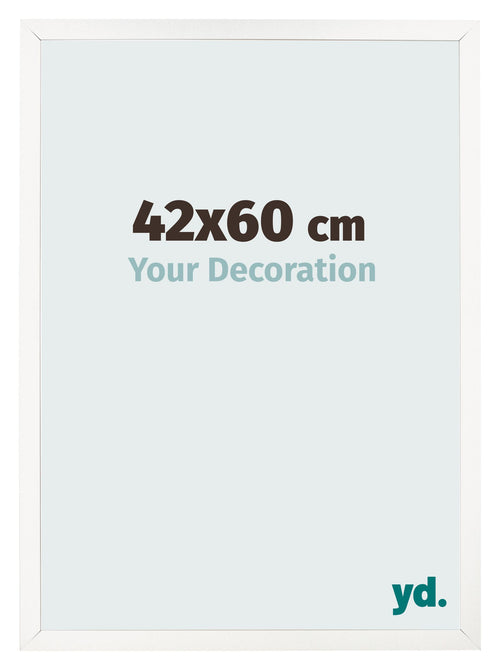 Cornice 42x60 cm Bianco Lucente MDF Bologna Davanti Dimensione | Yourdecoration.it