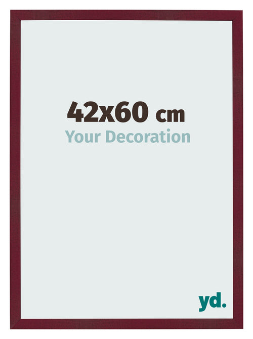Cornice 42x60 cm Vino Rosso Spazzato MDF Bologna Davanti Dimensione | Yourdecoration.it