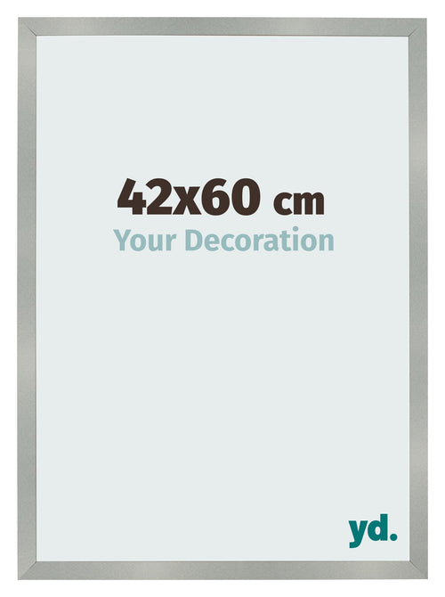 Cornice 42x60cm Alluminio Spazzolato MDF Bologna Davanti Dimensione | Yourdecoration.it