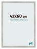 Cornice 42x60cm Argento Opaco MDF Bologna Davanti Dimensione | Yourdecoration.it