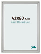 Cornice 42x60cm Argento Opaco MDF Lazio Davanti Dimensione | Yourdecoration.it