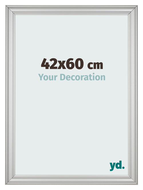 Cornice 42x60cm Argento Opaco MDF Lazio Davanti Dimensione | Yourdecoration.it