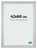 Cornice 42x60cm Argento Opaco MDF Lazio Davanti Dimensione | Yourdecoration.it
