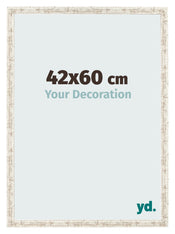 Cornice 42x60cm Bianco Vintage MDF Bologna Davanti Dimensione | Yourdecoration.it