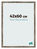 Cornice 42x60cm Blu Oro Fondente MDF Bologna Davanti Dimensione | Yourdecoration.it