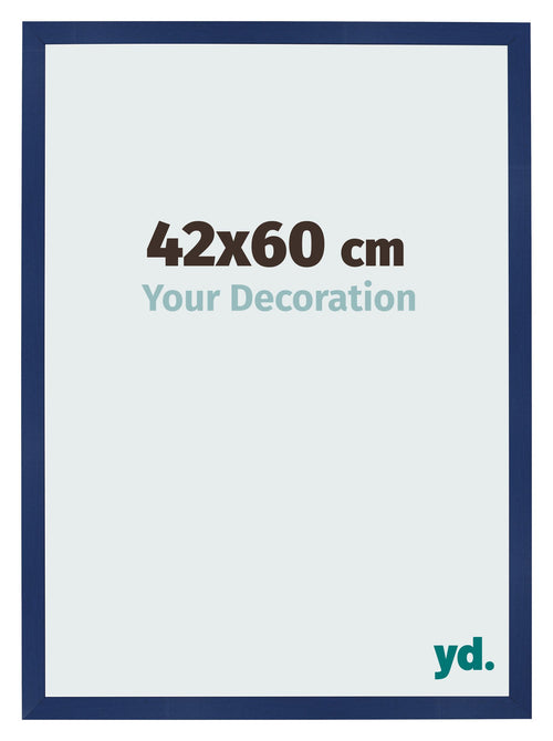 Cornice 42x60cm Blu Scuro Spazzato MDF Bologna Davanti Dimensione | Yourdecoration.it