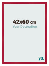 Cornice 42x60cm Rosso MDF Bologna Davanti Dimensione | Yourdecoration.it