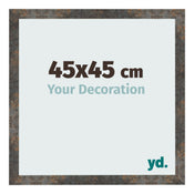 Cornice 45x45 cm Metallo Ossidato MDF Bologna Davanti Dimensione | Yourdecoration.it