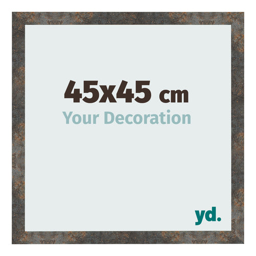 Cornice 45x45 cm Metallo Ossidato MDF Bologna Davanti Dimensione | Yourdecoration.it