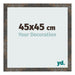 Cornice 45x45 cm Metallo Ossidato MDF Bologna Davanti Dimensione | Yourdecoration.it