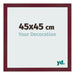 Cornice 45x45 cm Vino Rosso Spazzato MDF Bologna Davanti Dimensione | Yourdecoration.it