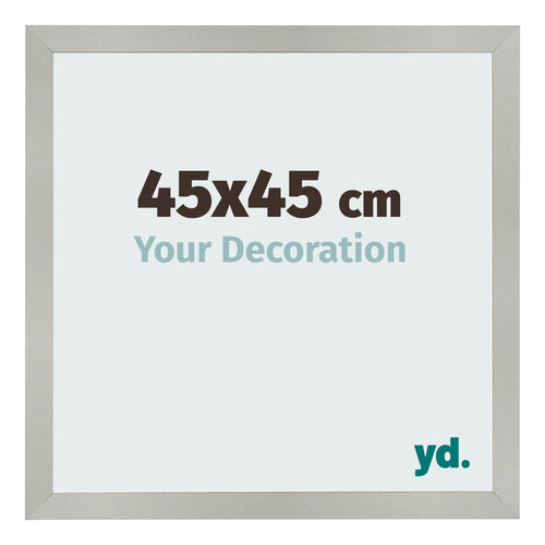Cornice 45x45cm Argento Opaco MDF Bologna Davanti Dimensione | Yourdecoration.it