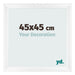 Cornice 45x45cm Bianco Vintage MDF Pisa Davanti Dimensione | Yourdecoration.it
