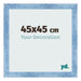 Cornice 45x45cm Blu Acceso Spazzato MDF Pisa Davanti Dimensione | Yourdecoration.it