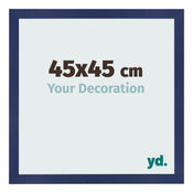 Cornice 45x45cm Blu Scuro Spazzato MDF Bologna Davanti Dimensione | Yourdecoration.it