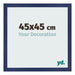 Cornice 45x45cm Blu Scuro Spazzato MDF Bologna Davanti Dimensione | Yourdecoration.it