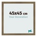Cornice 45x45cm Bronzo Decorativo MDF Bologna Davanti Dimensione | Yourdecoration.it