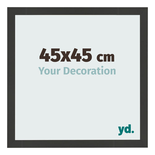 Cornice 45x45cm Grana Di Legno Nero MDF Bologna Davanti Dimensione | Yourdecoration.it