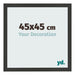Cornice 45x45cm Grana Di Legno Nero MDF Bologna Davanti Dimensione | Yourdecoration.it
