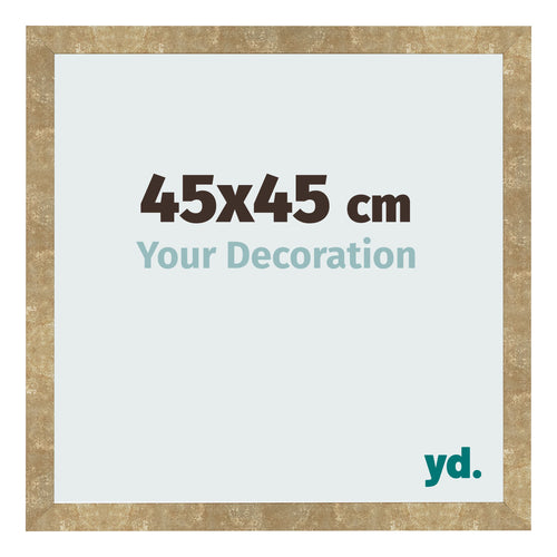 Cornice 45x45cm Oro Antico MDF Bologna Davanti Dimensione | Yourdecoration.it