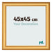 Cornice 45x45cm Oro Opaco MDF Lazio Davanti Dimensione | Yourdecoration.it