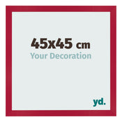 Cornice 45x45cm Rosso MDF Bologna Davanti Dimensione | Yourdecoration.it