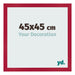 Cornice 45x45cm Rosso MDF Bologna Davanti Dimensione | Yourdecoration.it