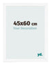 Cornice 45x60 cm Bianco Opaco MDF Bologna Davanti Dimensione | Yourdecoration.it