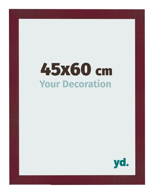 Cornice 45x60 cm Vino Rosso Spazzato MDF Bologna Davanti Dimensione | Yourdecoration.it