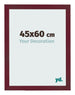 Cornice 45x60 cm Vino Rosso Spazzato MDF Bologna Davanti Dimensione | Yourdecoration.it