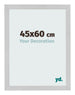 Cornice 45x60cm Acciaio Inox MDF Bologna Davanti Dimensione | Yourdecoration.it