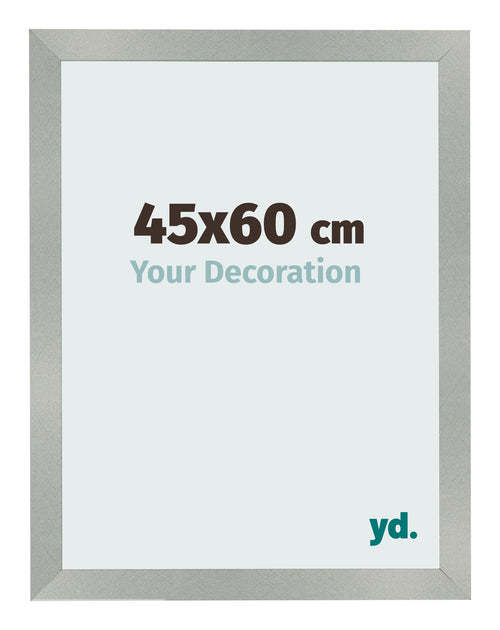 Cornice 45x60cm Alluminio Spazzolato MDF Bologna Davanti Dimensione | Yourdecoration.it
