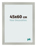 Cornice 45x60cm Argento Opaco MDF Bologna Davanti Dimensione | Yourdecoration.it