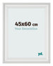 Cornice 45x60cm Bianco Spazzato MDF Lazio Davanti Dimensione | Yourdecoration.it