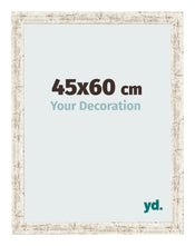 Cornice 45x60cm Bianco Vintage MDF Bologna Davanti Dimensione | Yourdecoration.it