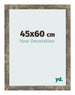 Cornice 45x60cm Blu Oro Fondente MDF Bologna Davanti Dimensione | Yourdecoration.it