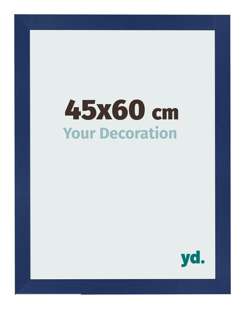 Cornice 45x60cm Blu Scuro Spazzato MDF Bologna Davanti Dimensione | Yourdecoration.it