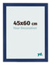Cornice 45x60cm Blu Scuro Spazzato MDF Bologna Davanti Dimensione | Yourdecoration.it