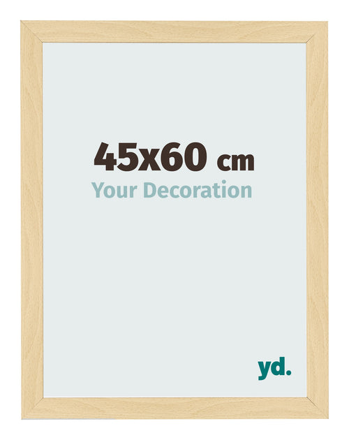 Cornice 45x60cm Faggio Decorativo MDF Bologna Davanti Dimensione | Yourdecoration.it