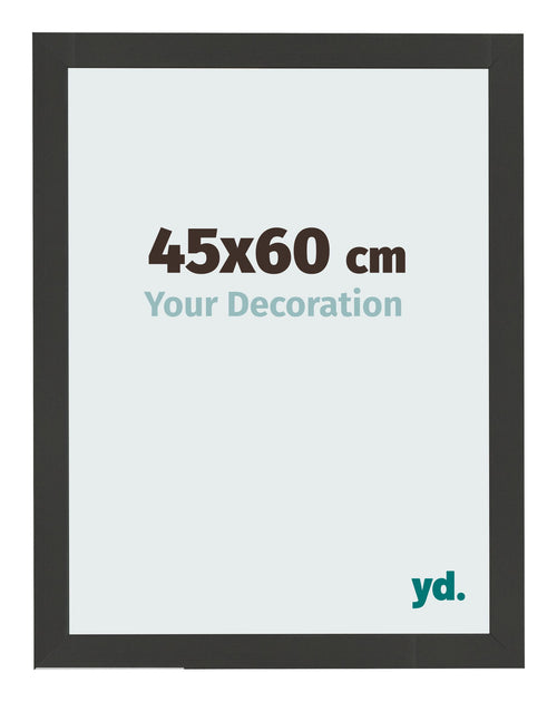 Cornice 45x60cm Grana Di Legno Nero MDF Bologna Davanti Dimensione | Yourdecoration.it