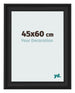 Cornice 45x60cm Grana Di Legno Nero MDF Lazio Davanti Dimensione | Yourdecoration.it