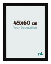 Cornice 45x60cm Nero Lucente MDF Bologna Davanti Dimensione | Yourdecoration.it