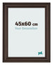 Cornice 45x60cm Quercia Scura MDF Lazio Davanti Dimensione | Yourdecoration.it