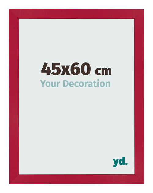 Cornice 45x60cm Rosso MDF Bologna Davanti Dimensione | Yourdecoration.it