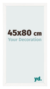 Cornice 45x80 cm Bianco Lucente MDF Bologna Davanti Dimensione | Yourdecoration.it