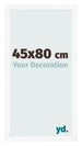 Cornice 45x80 cm Bianco Opaco MDF Bologna Davanti Dimensione | Yourdecoration.it