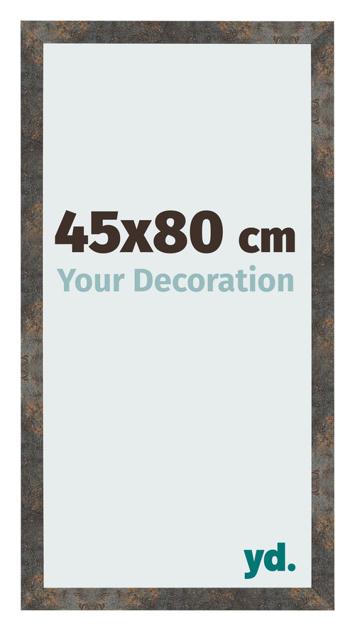 Cornice 45x80 cm Metallo Ossidato MDF Bologna Davanti Dimensione | Yourdecoration.it