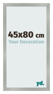 Cornice 45x80cm Alluminio Spazzolato MDF Bologna Davanti Dimensione | Yourdecoration.it