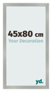 Cornice 45x80cm Alluminio Spazzolato MDF Bologna Davanti Dimensione | Yourdecoration.it